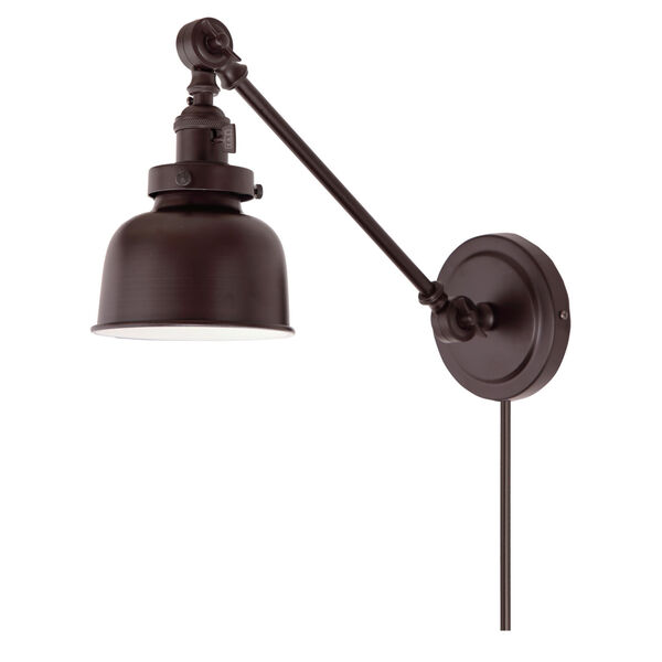 Soho M2 Oil Rubbed Bronze One-Light Double Swivel Swing Arm Wall Sconce, image 1